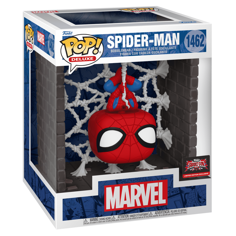 Pop! Deluxe Spider-Man (Hanging from Web)