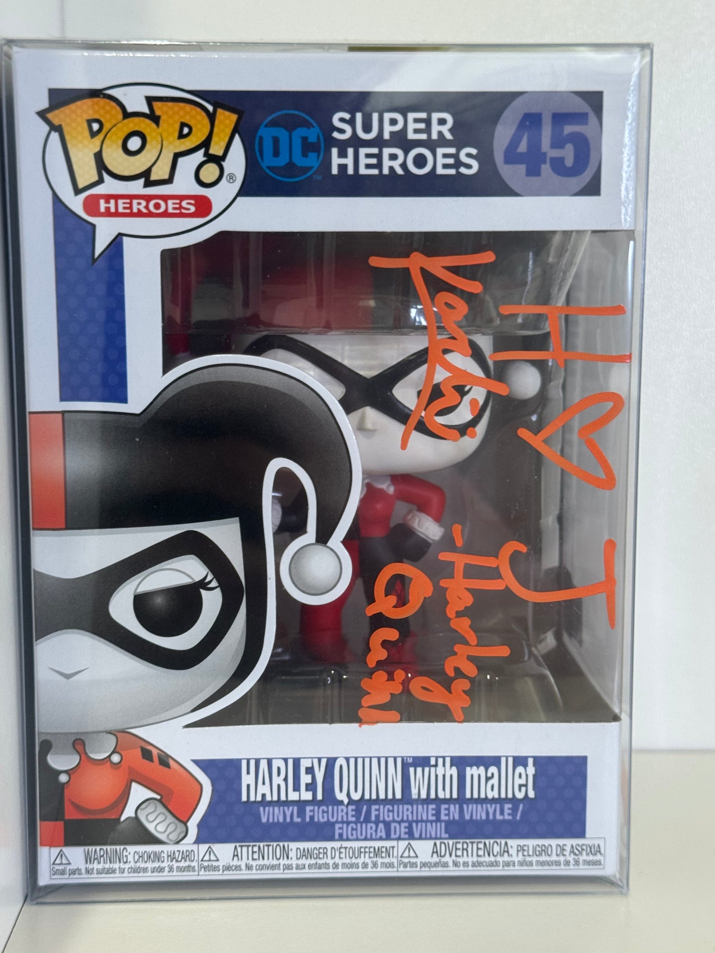 : Funko Pop! DC Super Heroes – Harley Quinn with Mallet #45 (Signed)