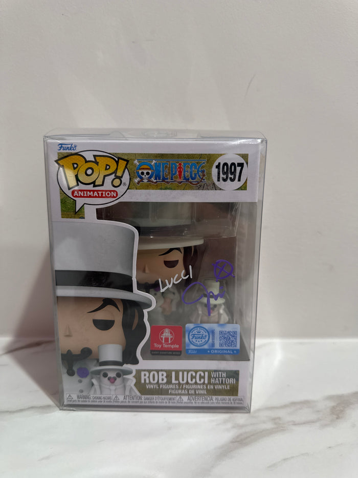 Funko Pop! Animation – One Piece: Rob Lucci (#1997) ✍️ Signed by Jason Liebrecht (PSA)