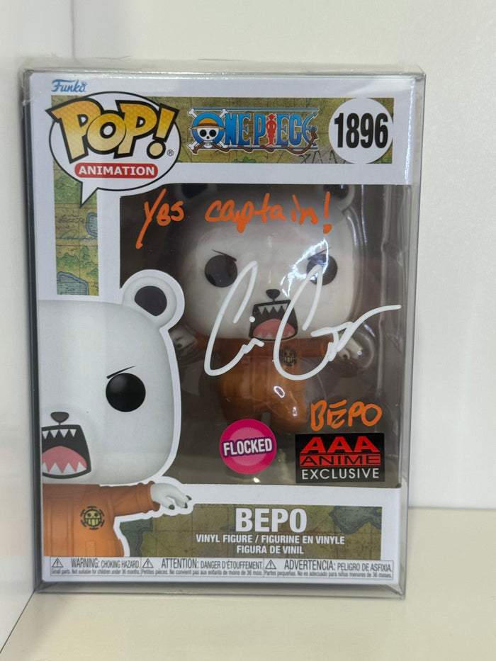 Bepo (#1896) – Signed & Inscribed by Cris George (AAA Anime Exclusive, Flocked Edition (COA)