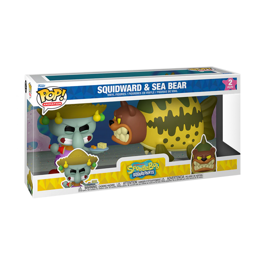 Funko Pop! Animation: Spongebob Squarepants: Squidward and Sea Bear (2 Pack)