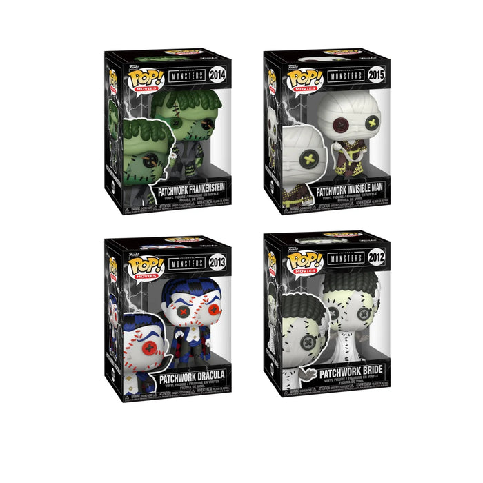 Funko Pop! Movies: Universal Monsters: Patchwork: 4 Pop Bundle