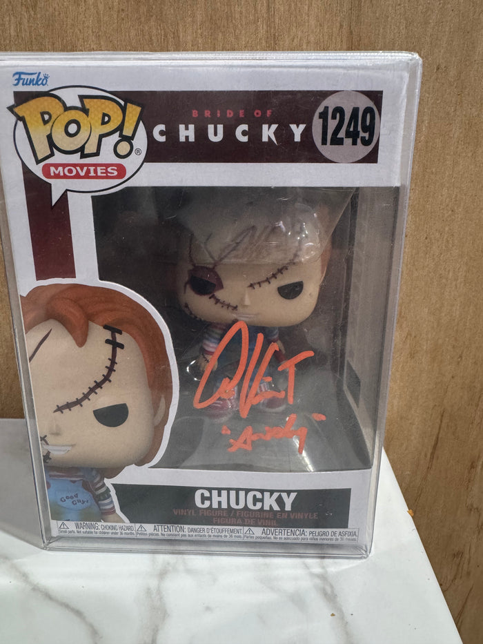 Funko Pop! Movies – Bride of Chucky: Chucky (#1249) ✍️ Signed by Alex Vincent (COA)