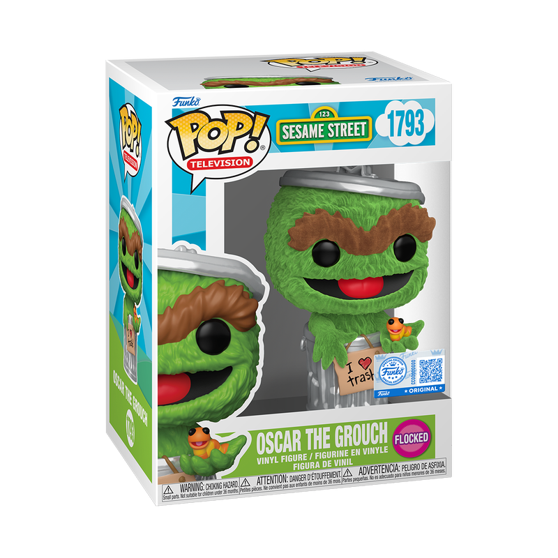 Oscar the Grouch (Flocked) – Sesame Street