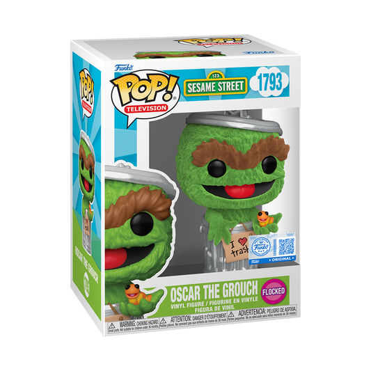 Oscar the Grouch (Flocked) – Sesame Street