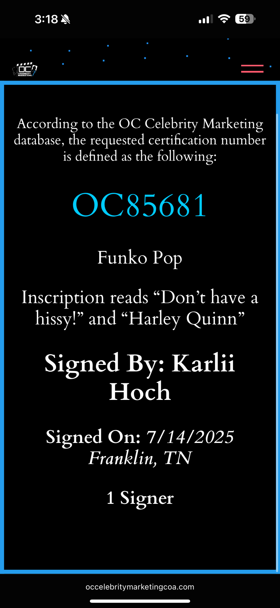 Harley Quinn 536 (Signed & Certified) - POPÉLITE inc.FunkoPOPÉLITE inc.POP - 376 - SIGNEDDefaultHarley Quinn 536 (Signed & Certified)