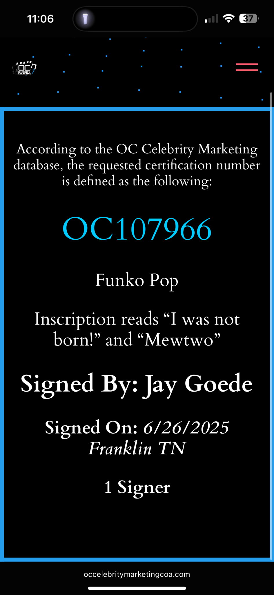 Mewtwo 581 (Signed & Certified) - POPÉLITE inc.FunkoPOPÉLITE inc.POP - 581 - SIGNEDDefaultMewtwo 581 (Signed & Certified)