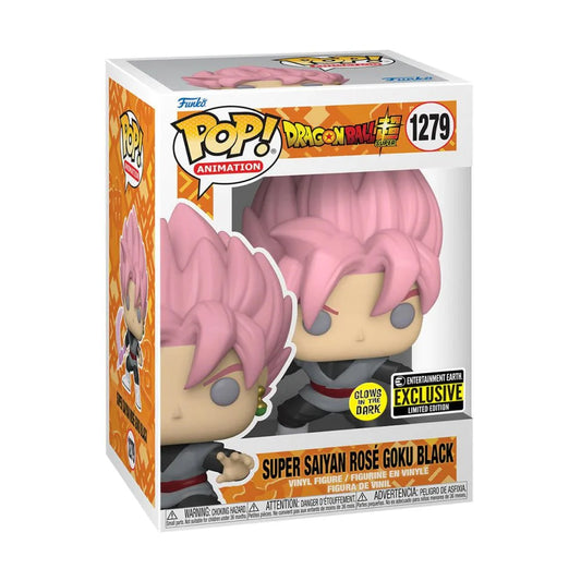 Funko Pop Dragon Ball Super 1279 Super Saiyan Rose Goku Black Glow Exclusive